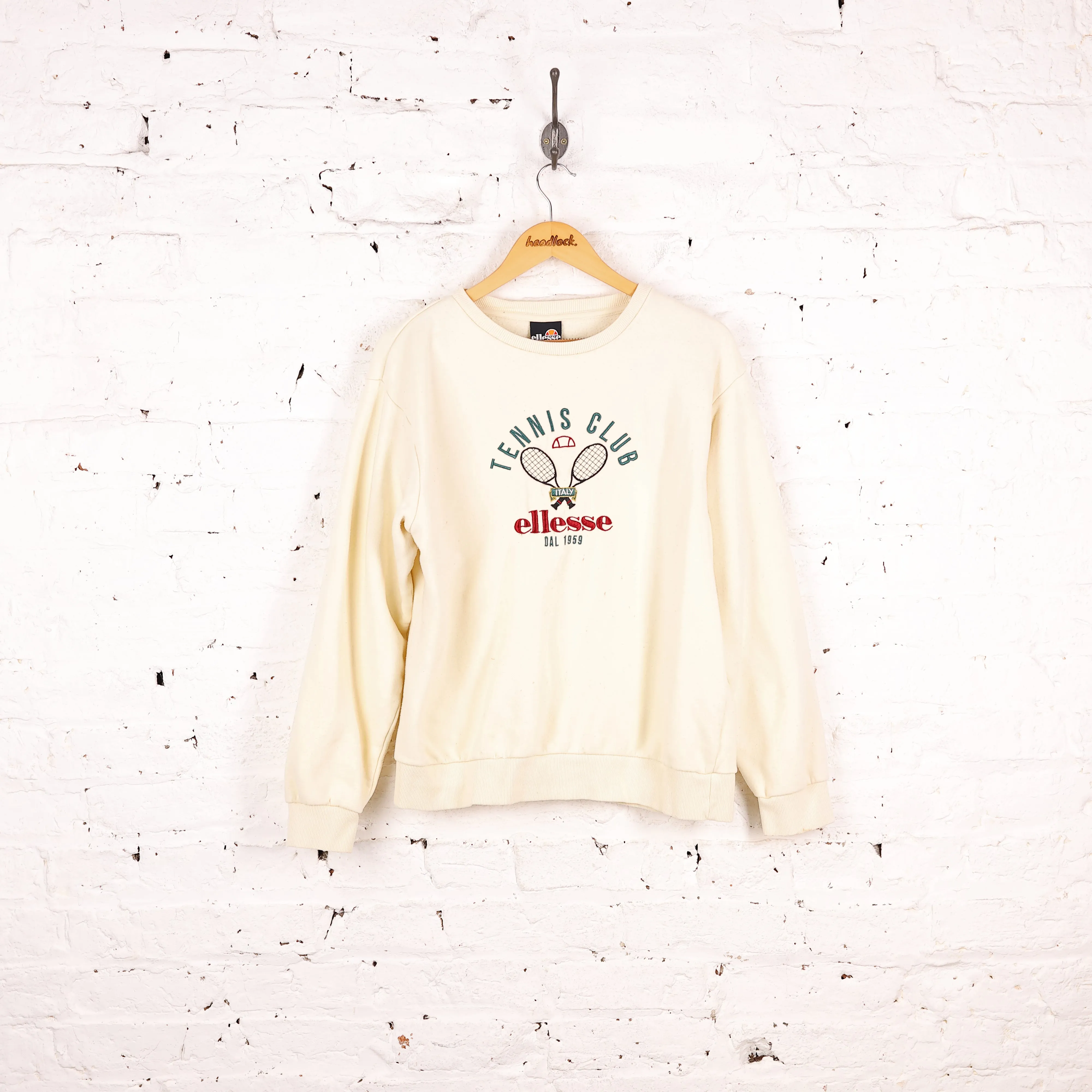 Women's Ellesse Tennis Club Sweatshirt - Beige - Women's M