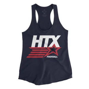 WOMEN'S - HTX Football | Navy Tank Top
