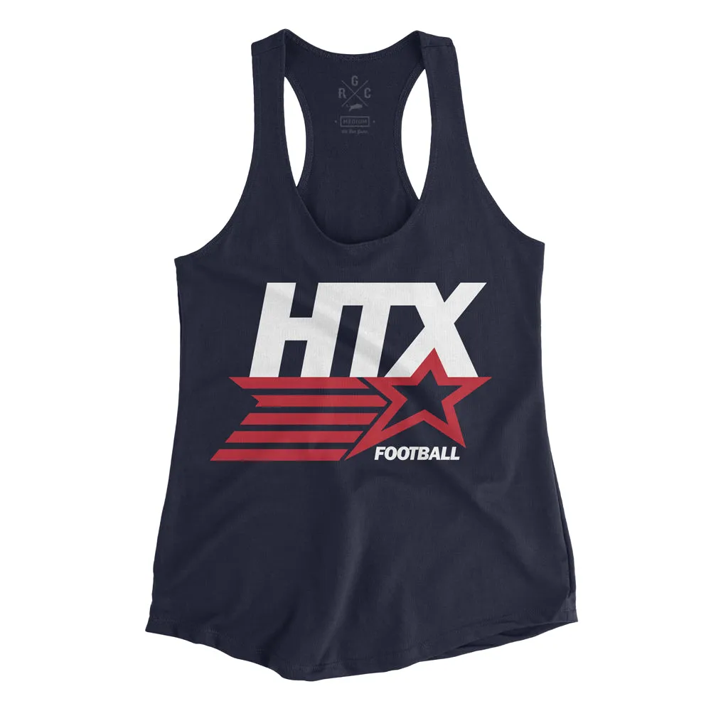 WOMEN'S - HTX Football | Navy Tank Top
