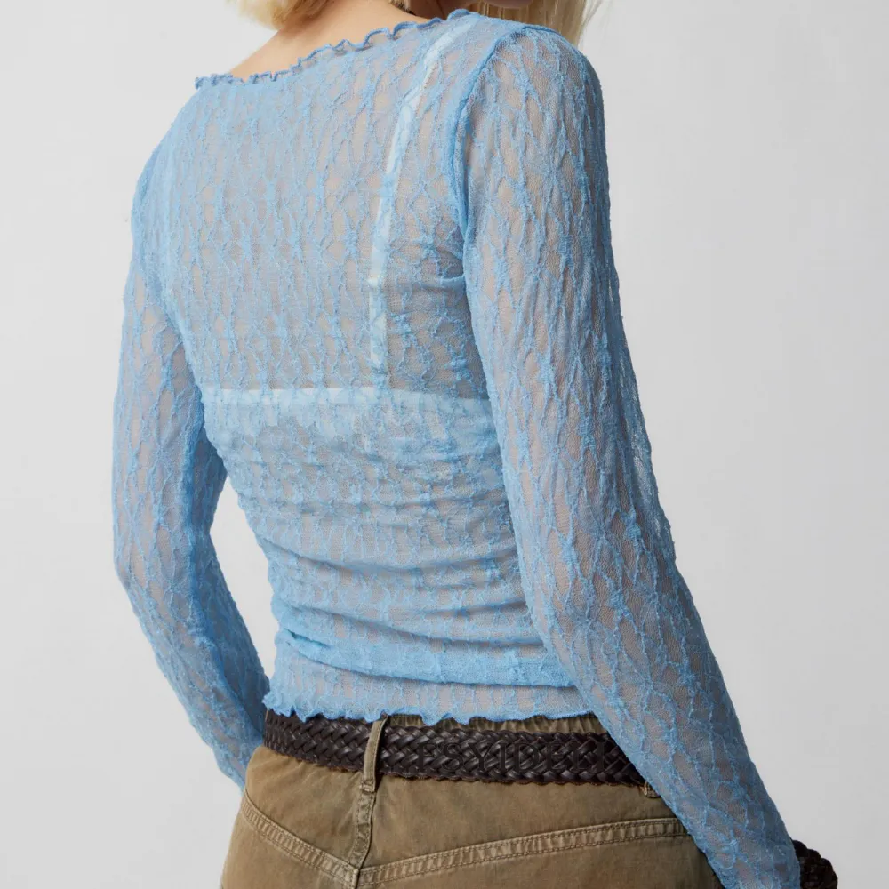Women's Lace Mesh Long Sleeve