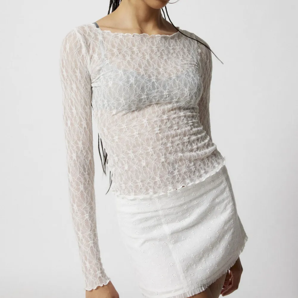 Women's Lace Mesh Long Sleeve