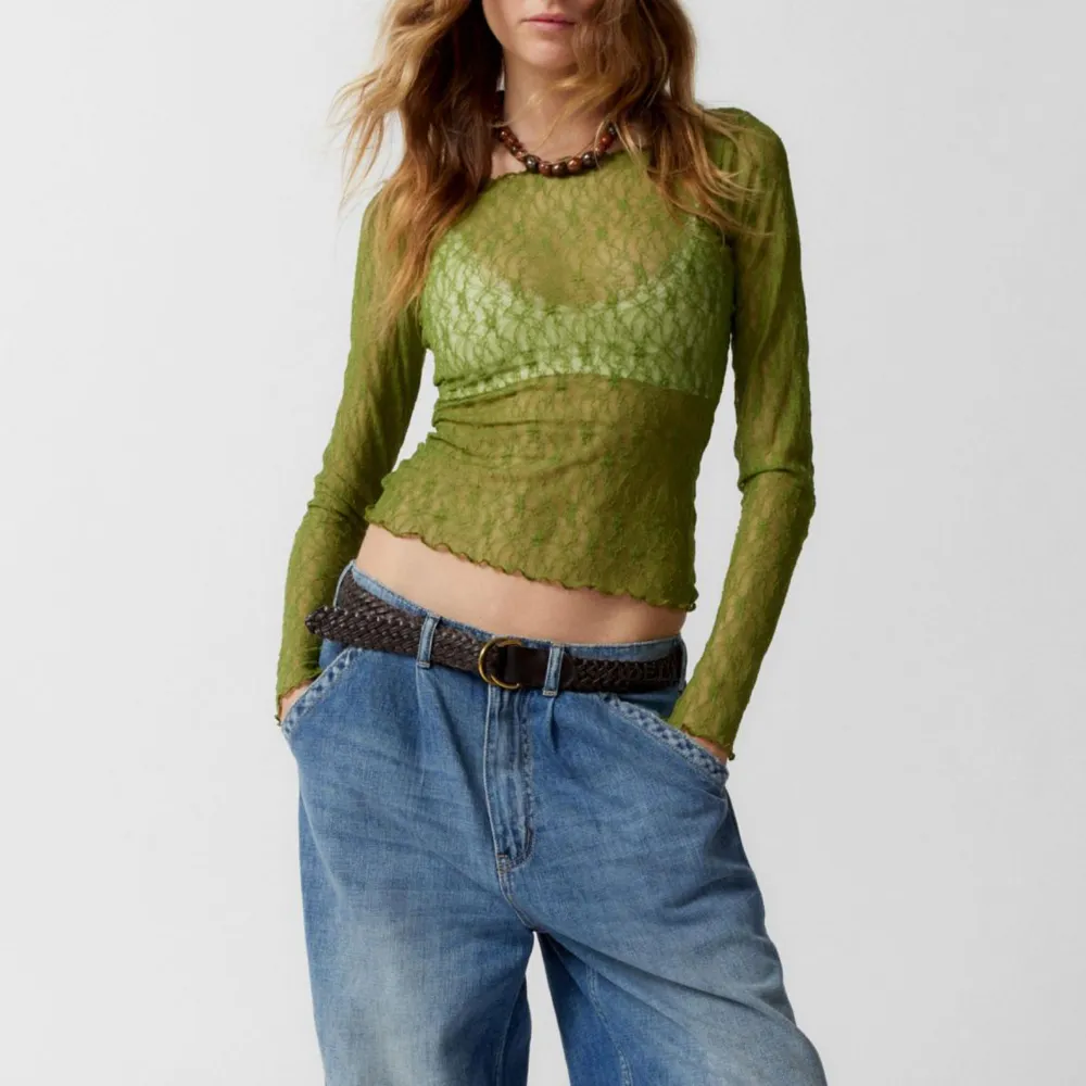 Women's Lace Mesh Long Sleeve