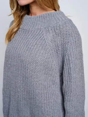 WOMEN'S LONG SLEEVE KNITTED PULLOVER SWEATER