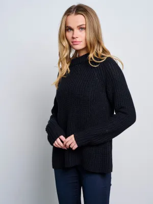 WOMEN'S LONG SLEEVE KNITTED PULLOVER SWEATER