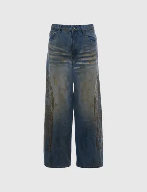 WOMEN'S OIL DENIM