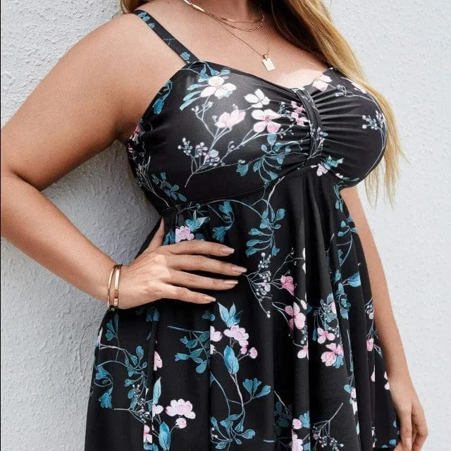 Women's Plus Size Tankini Swimwear Top