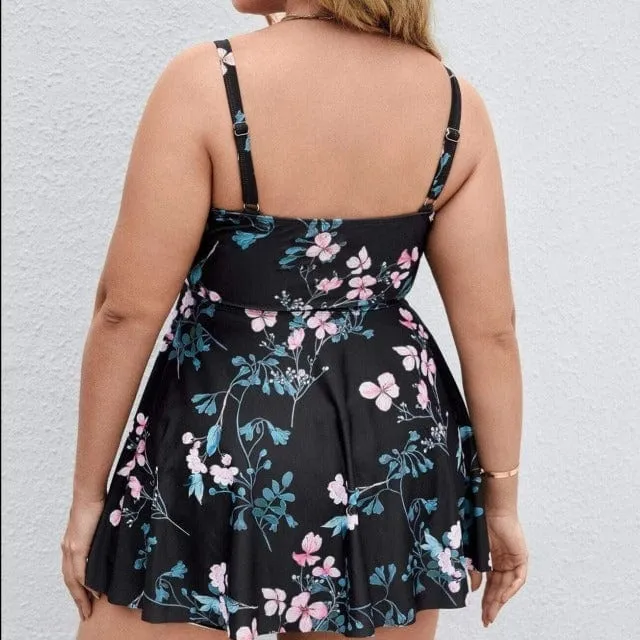 Women's Plus Size Tankini Swimwear Top