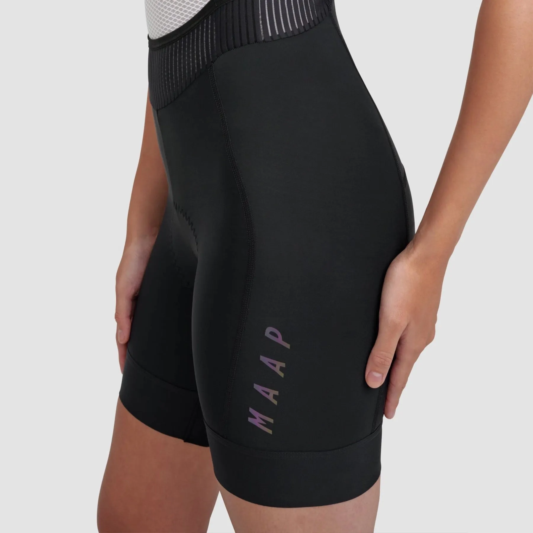 Women's Short Team Bib Evo - Black/Black