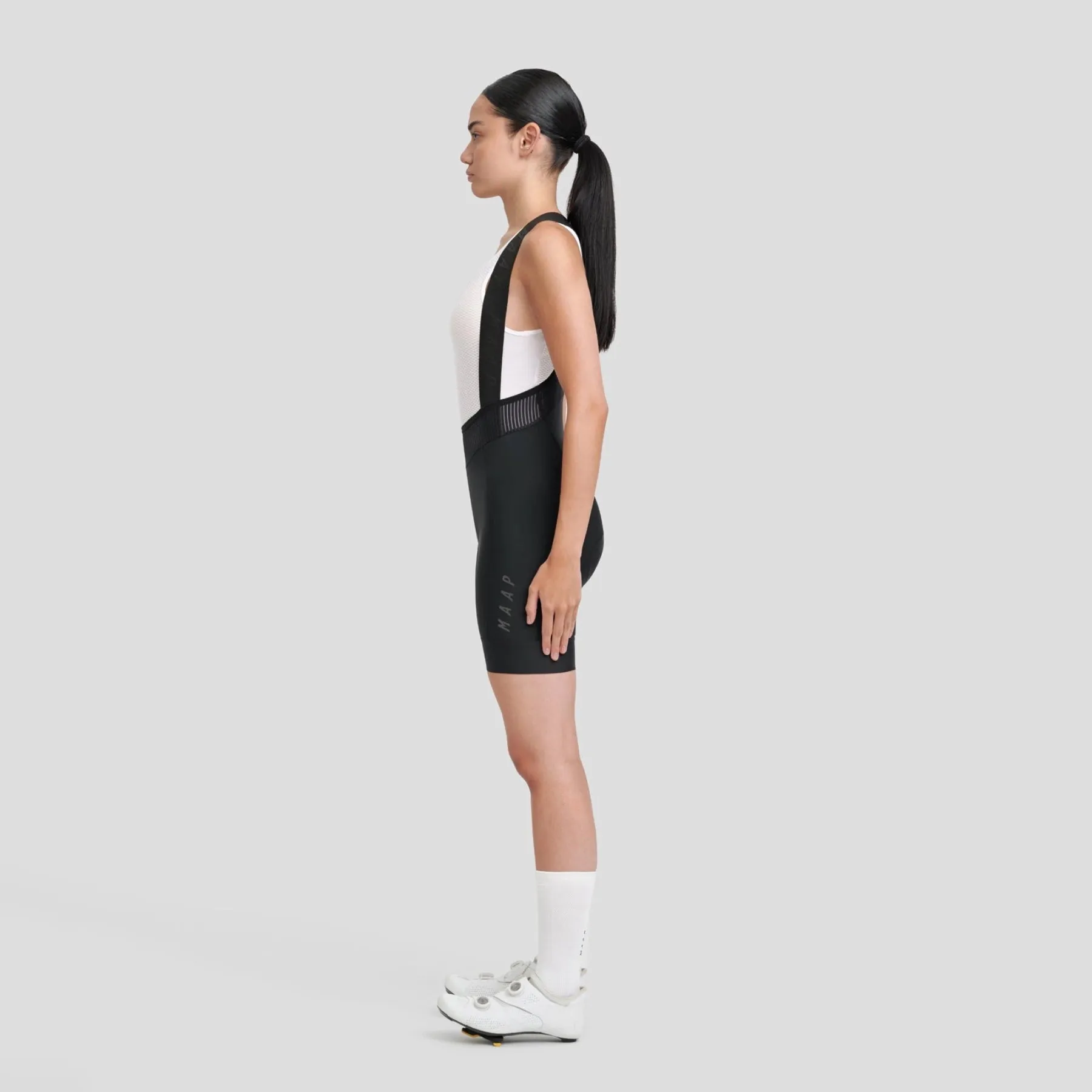 Women's Short Team Bib Evo - Black/Black