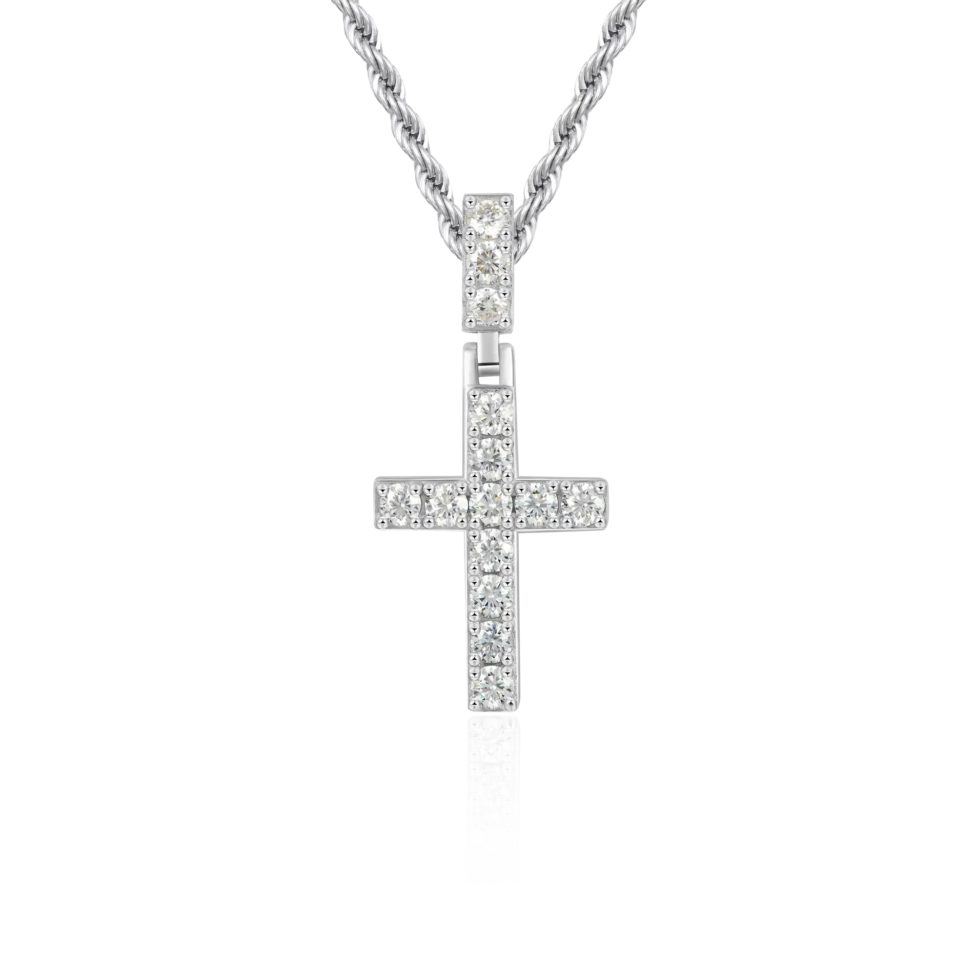 Women's Solid Tennis Cross Pendant - Small