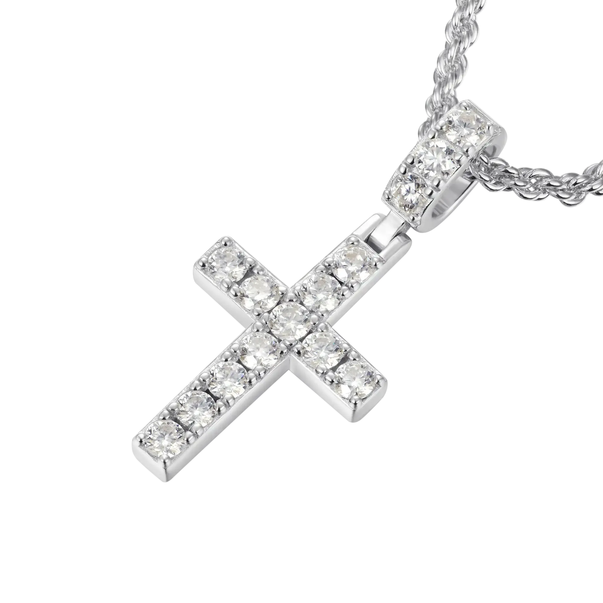 Women's Solid Tennis Cross Pendant - Small