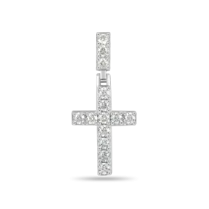 Women's Solid Tennis Cross Pendant - Small