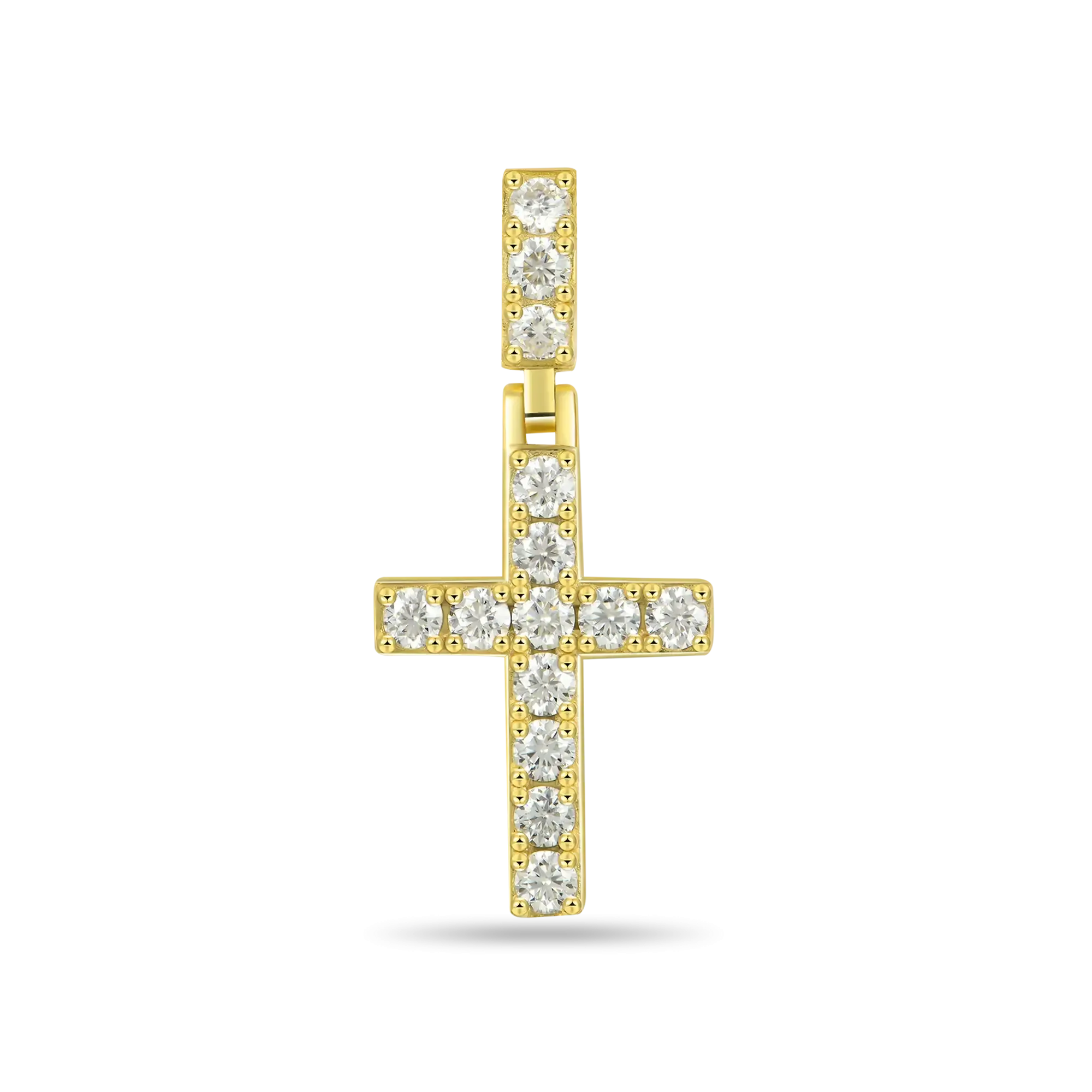 Women's Solid Tennis Cross Pendant - Small