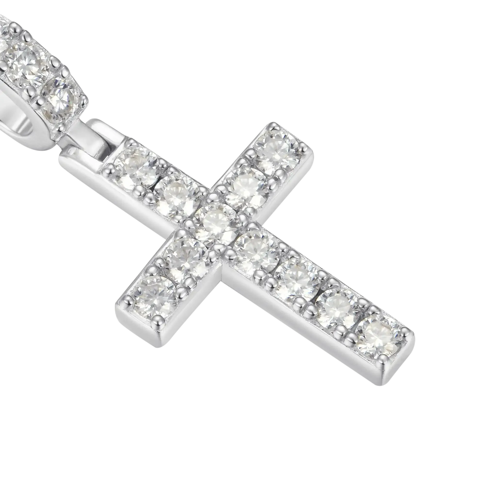 Women's Solid Tennis Cross Pendant - Small
