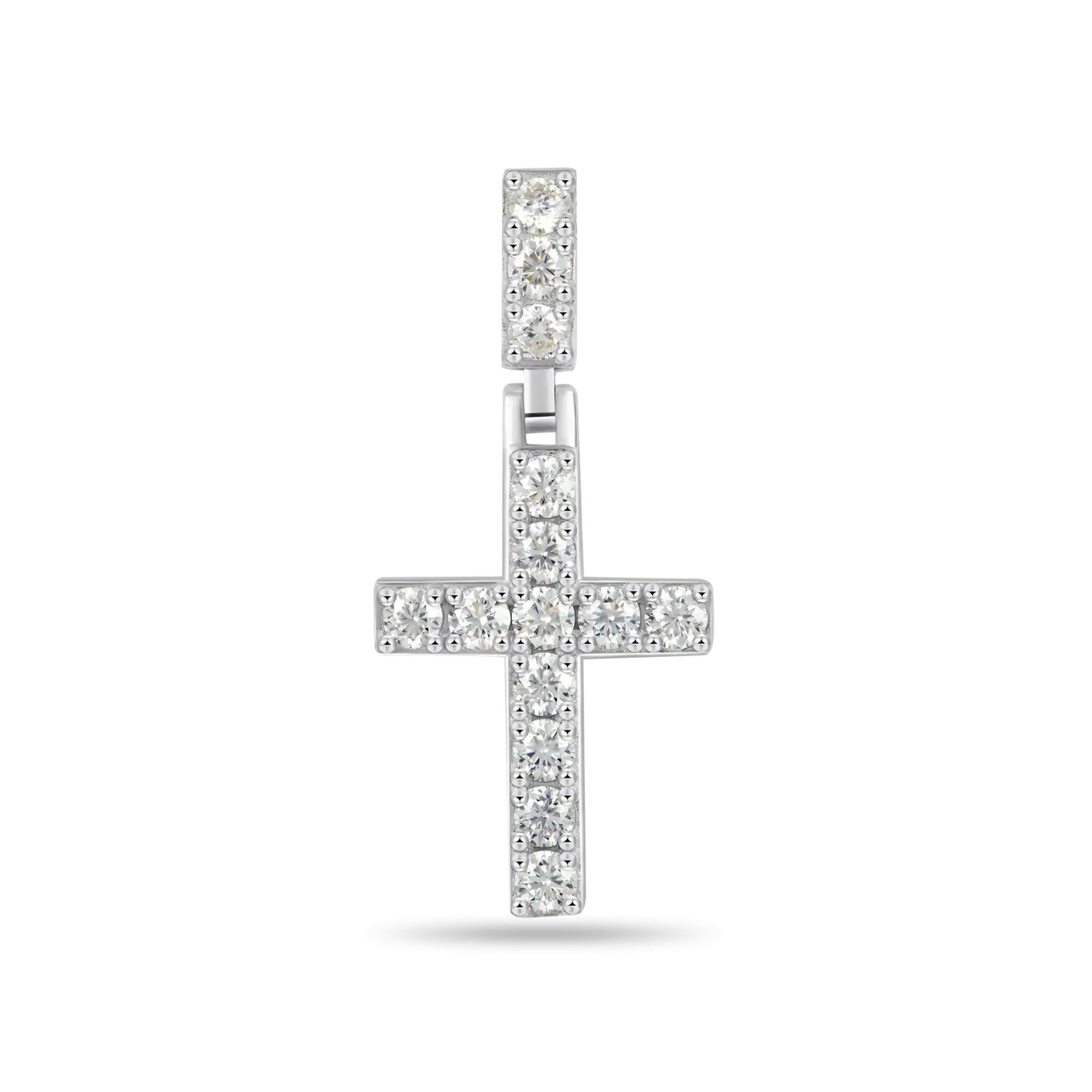 Women's Solid Tennis Cross Pendant - Small