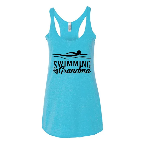 Women's Tank Tops Swim Grandma