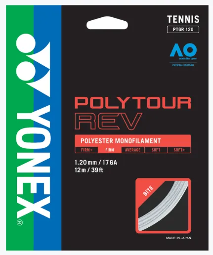 Yonex Polytour REV 120 Tennis Strings [White]
