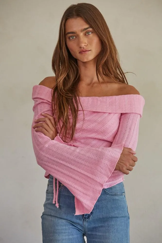 YUNA TIE TOP - Pink