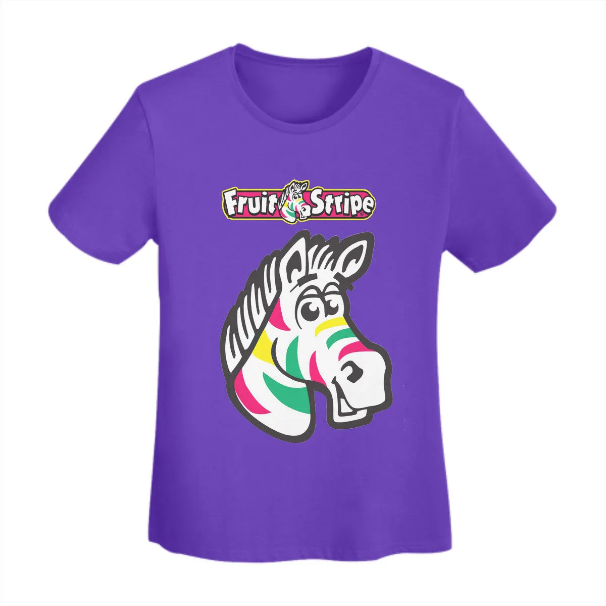 Zebra Fruit Stripe Gum Women's T-Shirt