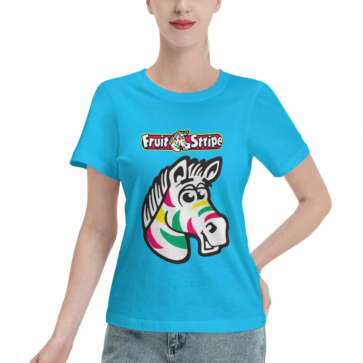 Zebra Fruit Stripe Gum Women's T-Shirt