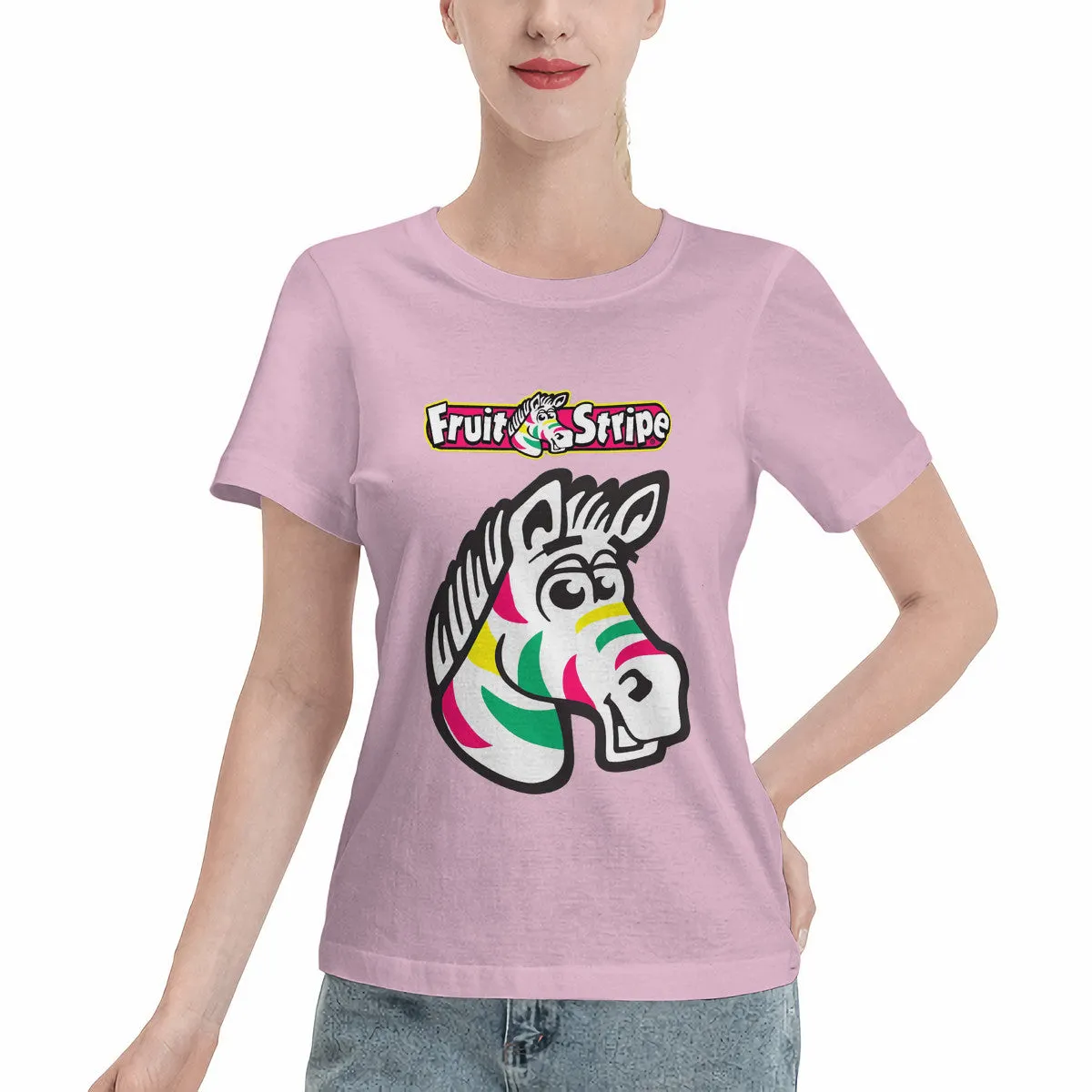 Zebra Fruit Stripe Gum Women's T-Shirt