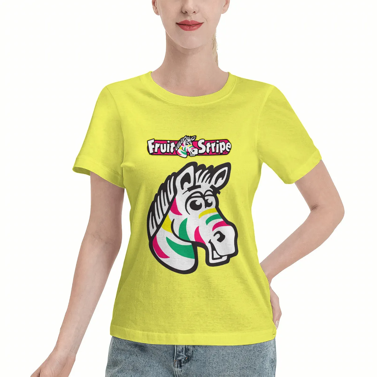 Zebra Fruit Stripe Gum Women's T-Shirt