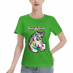 Zebra Fruit Stripe Gum Women's T-Shirt