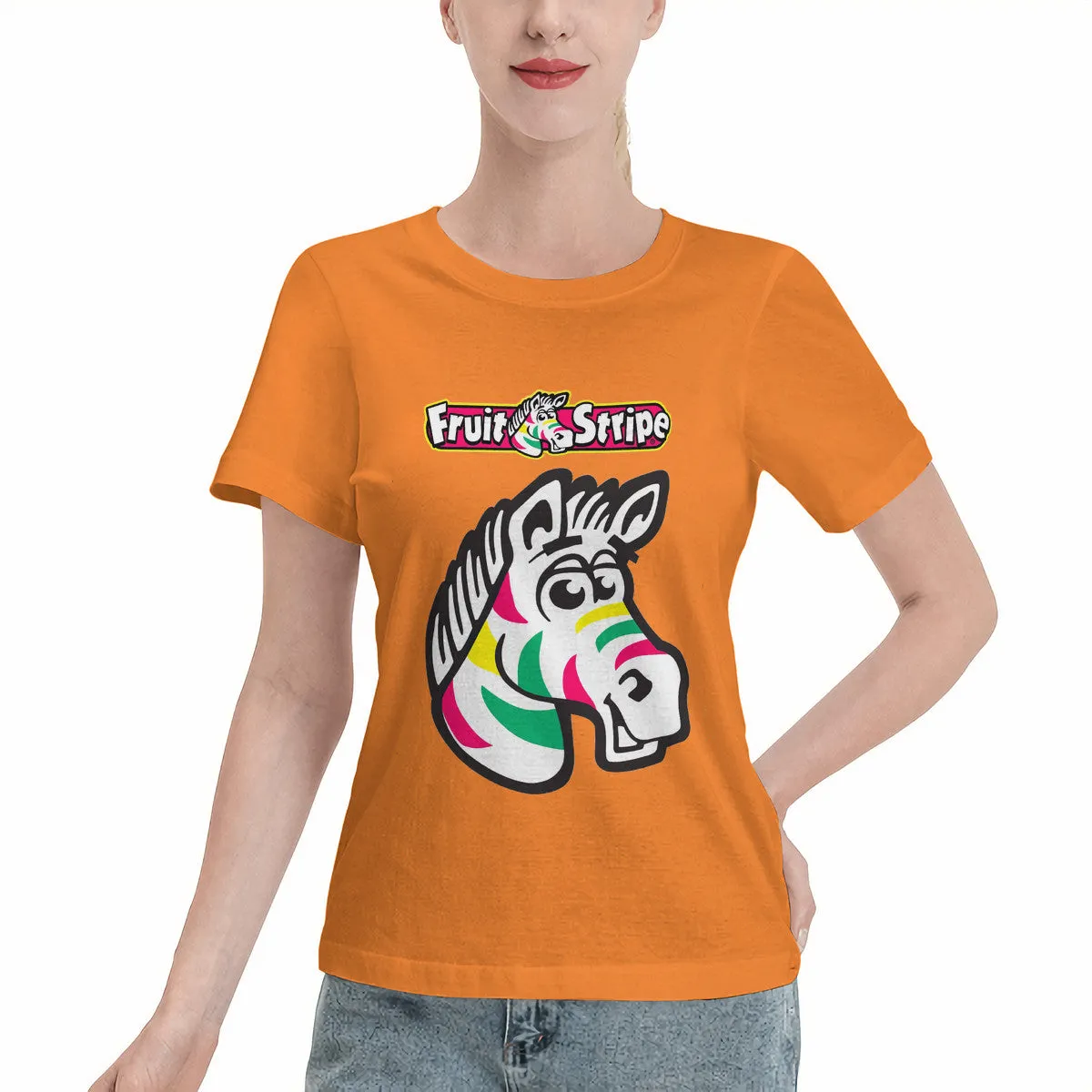 Zebra Fruit Stripe Gum Women's T-Shirt