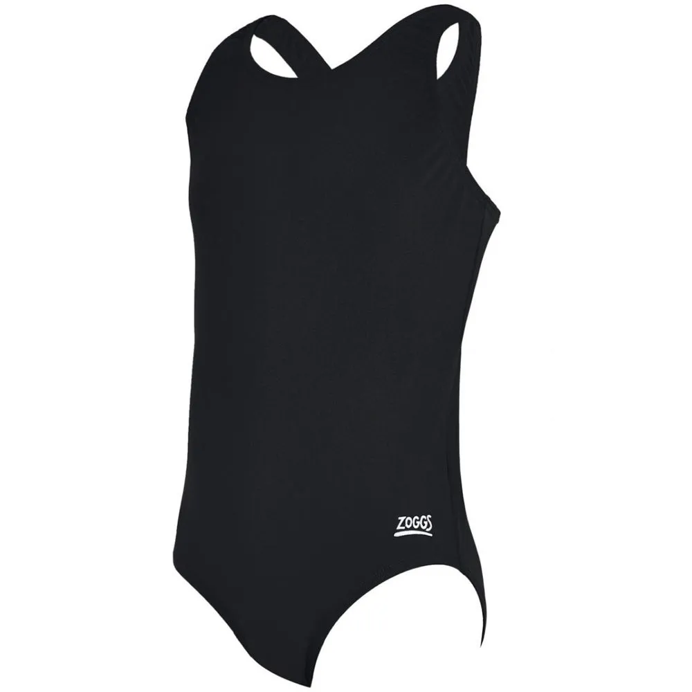 Zoggs Cottesloe Sports Back Junior Swimsuit Black